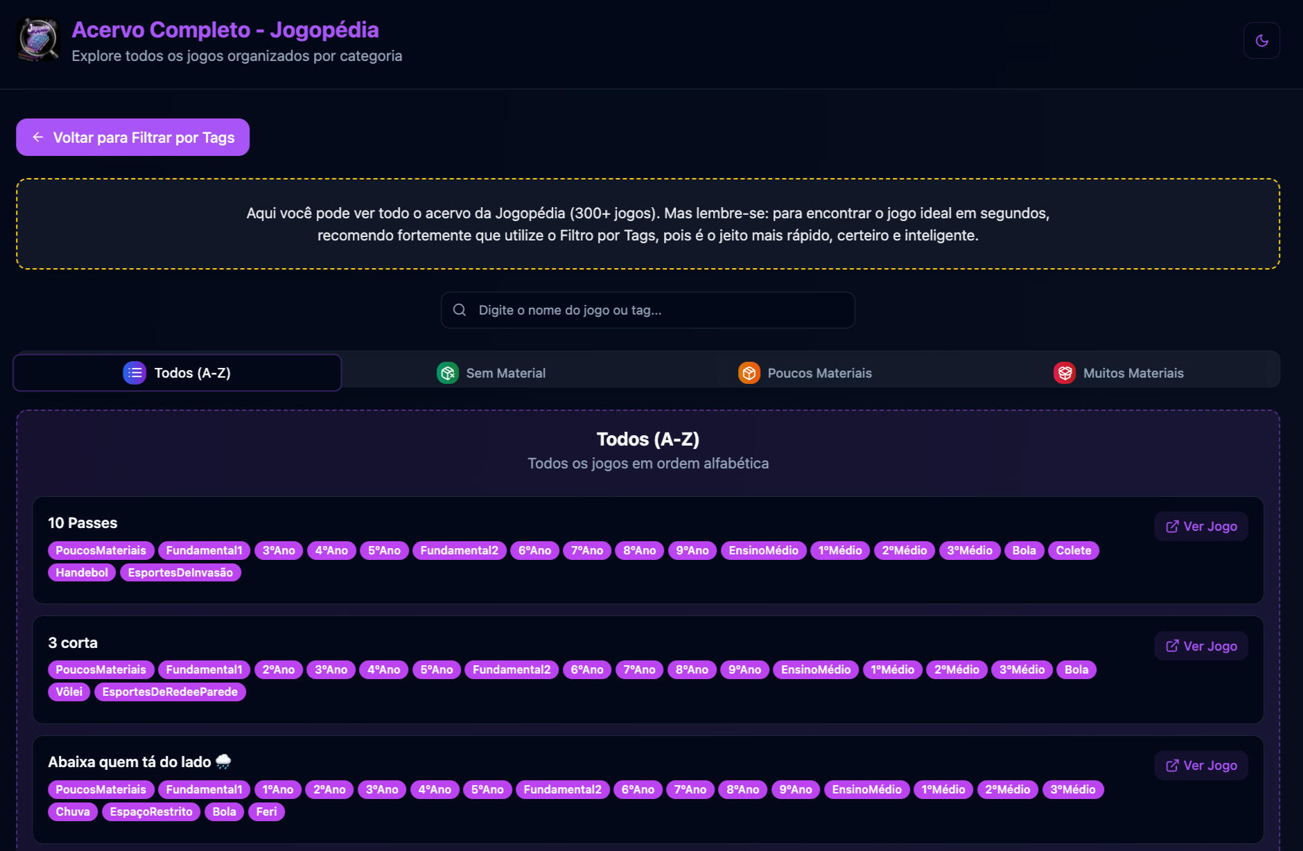 Acervo completo Acervo completo